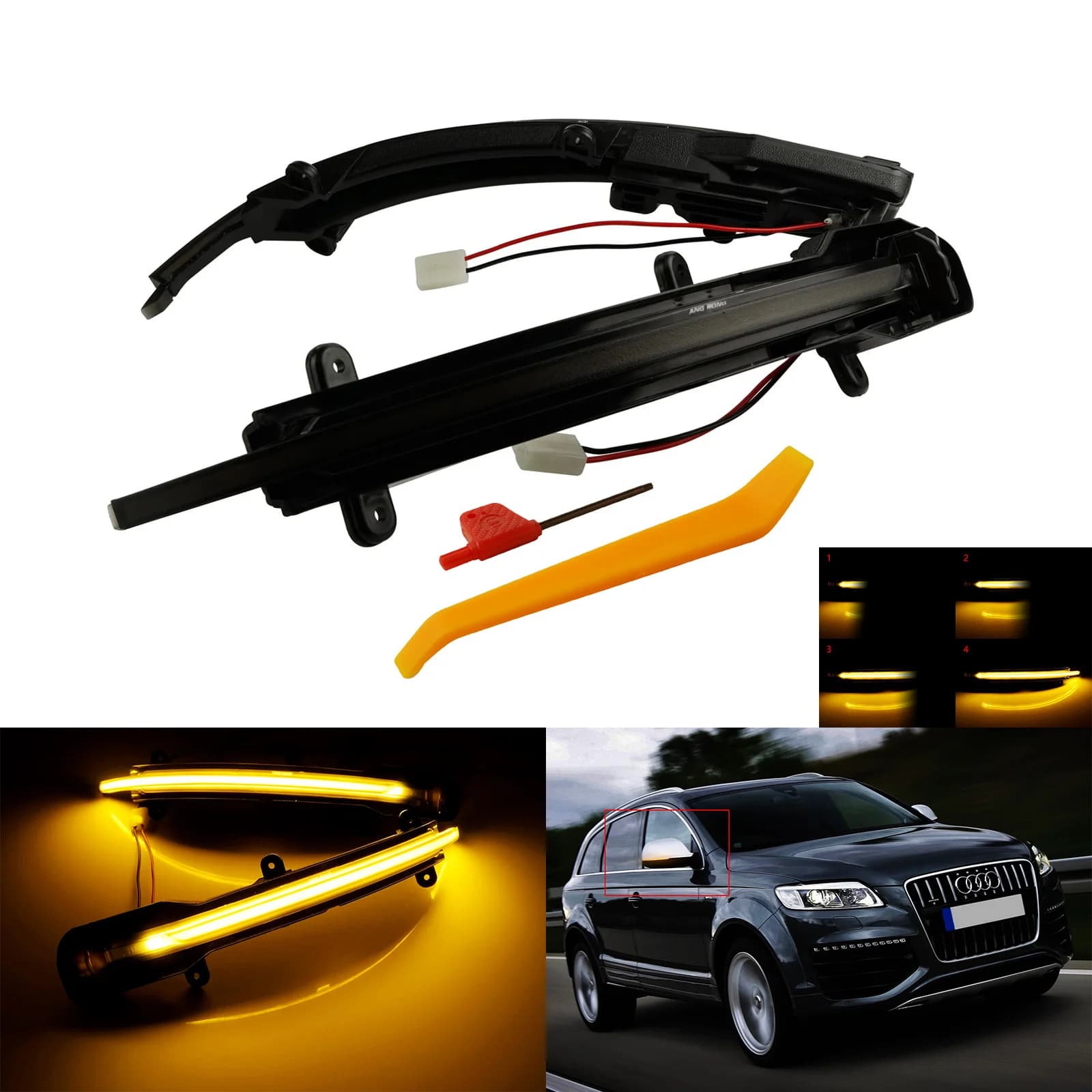 Amber Dynamic LED Wing Mirrors - Classic Style Updates