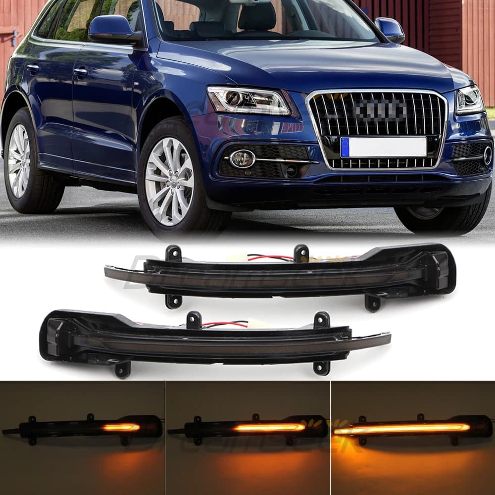 Smoke Lens & Premium Finishes for Audi Mirror Customization