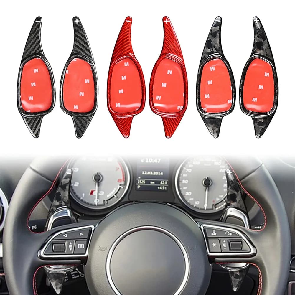 Premium Carbon Fiber Paddle Shifter Extensions for Your Audi